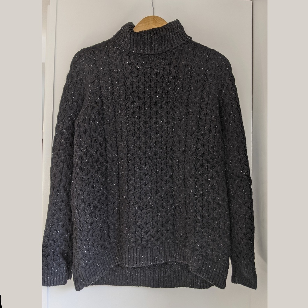 Land's End Cable-Knit Turtleneck Sweater